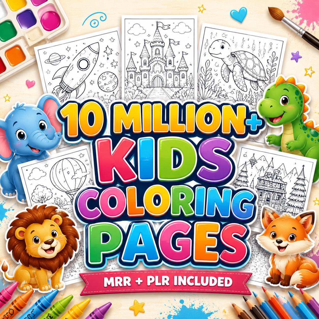 10 million coloring pages mega bundle preview